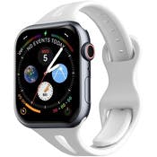 Apple Watch Sleek Silicone Bands - White 42mm/44mm/45mm