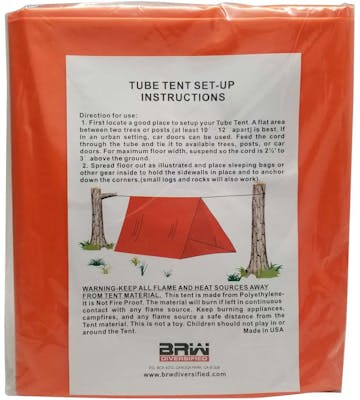 Emergency Tube Tents - Orange