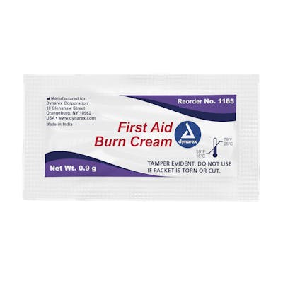 First Aid Burn Cream - Single Use Packets, 0.9g