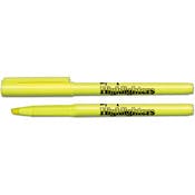 Bulk Pen Style Highlighters - 500 Count, Fluorescent Yellow, Chisel Tip