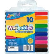 Washable Markers - Broad Tip, 10 Colors
