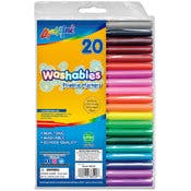 Fineline Washable Markers - 20 Assorted Colors