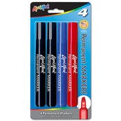 Permanent Markers - 3 Colors, Chisel Tip