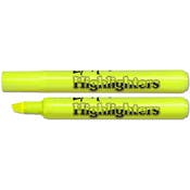 Yellow Highlighters - 250 Count, Fluorescent