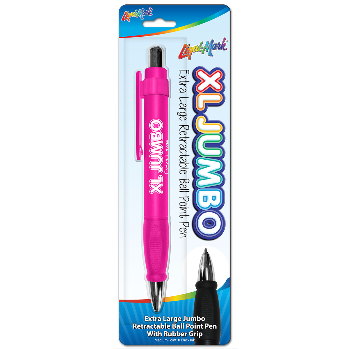 Wholesale Jumbo Ballpoint Pens Rubber Grip, Black Ink DollarDays