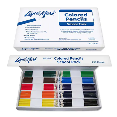 Colored Pencils Class Pack - 250 Piece