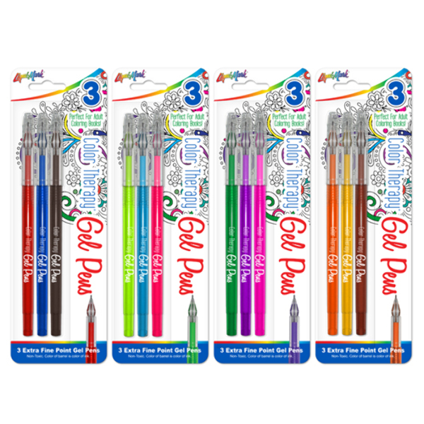 Bulk Gel Pens for Coloring in 3 Packs, Assortment