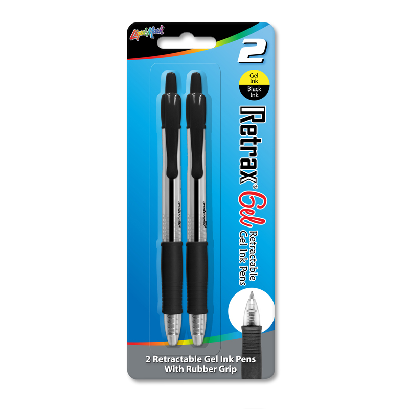 Wholesale Gel Pens - 20 Pack, Rubber Grip