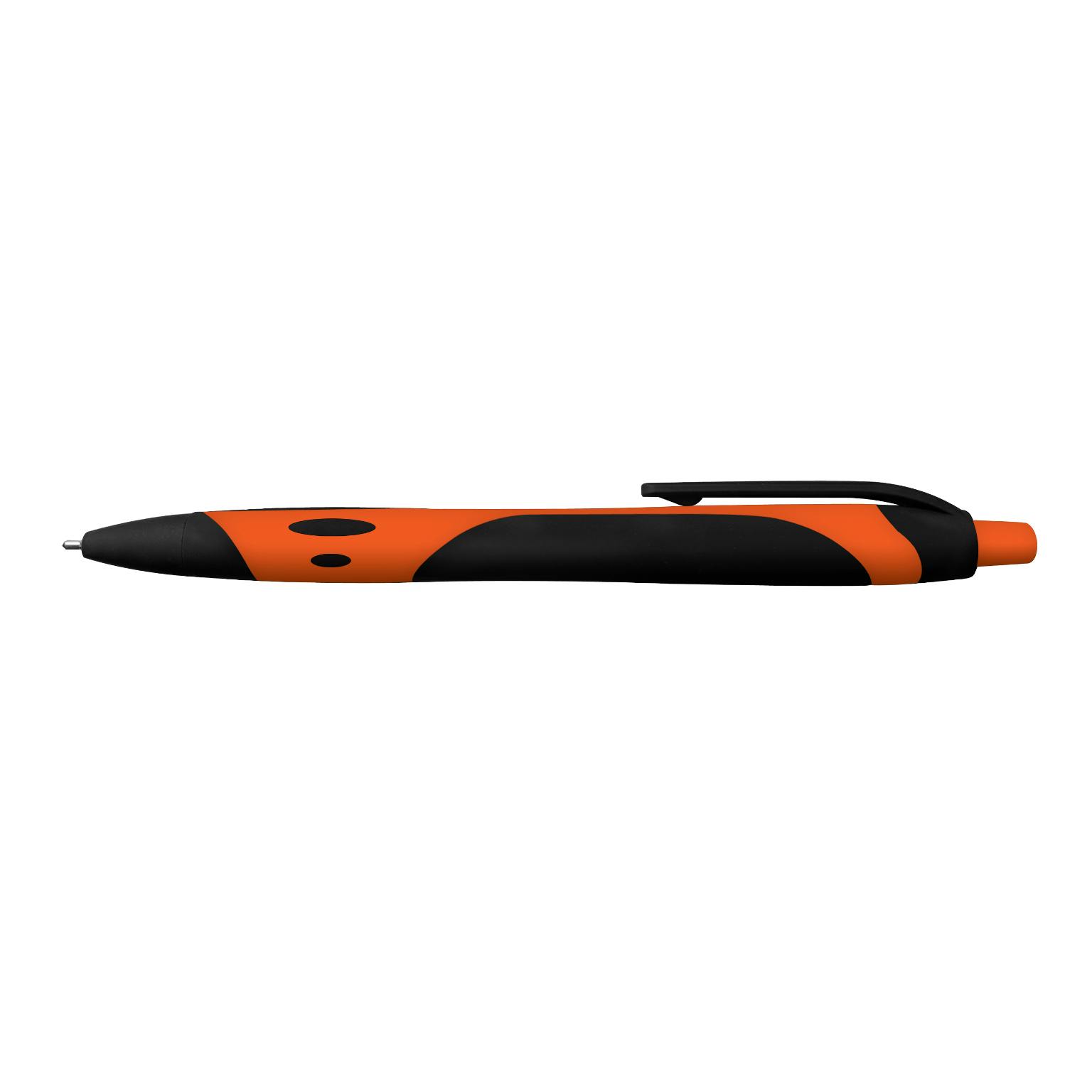 Wholesale Gel Sport Soft Touch Rubberized Hybrid Ink Gel Pen Orange