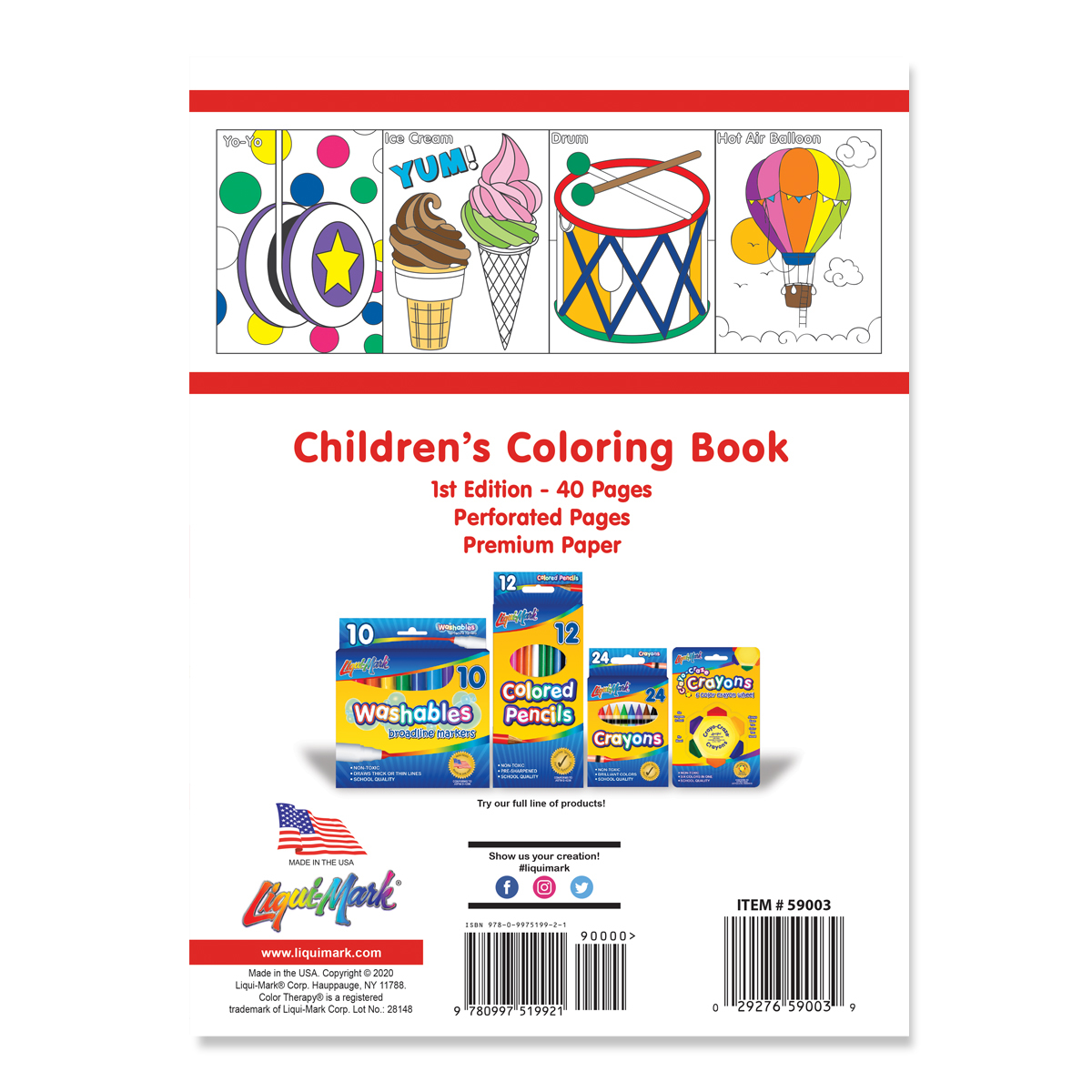 Wholesale Children's Coloring Books - 40 Pages