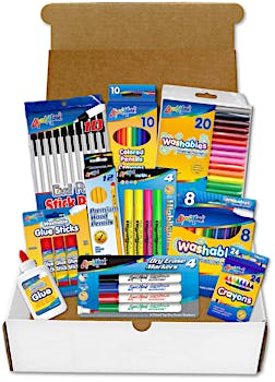52 Piece Bulk School Supplies Kits, Value Pack of 12 Kits - Essential Box  of School Supplies for Elementary, Middle, and High School Students