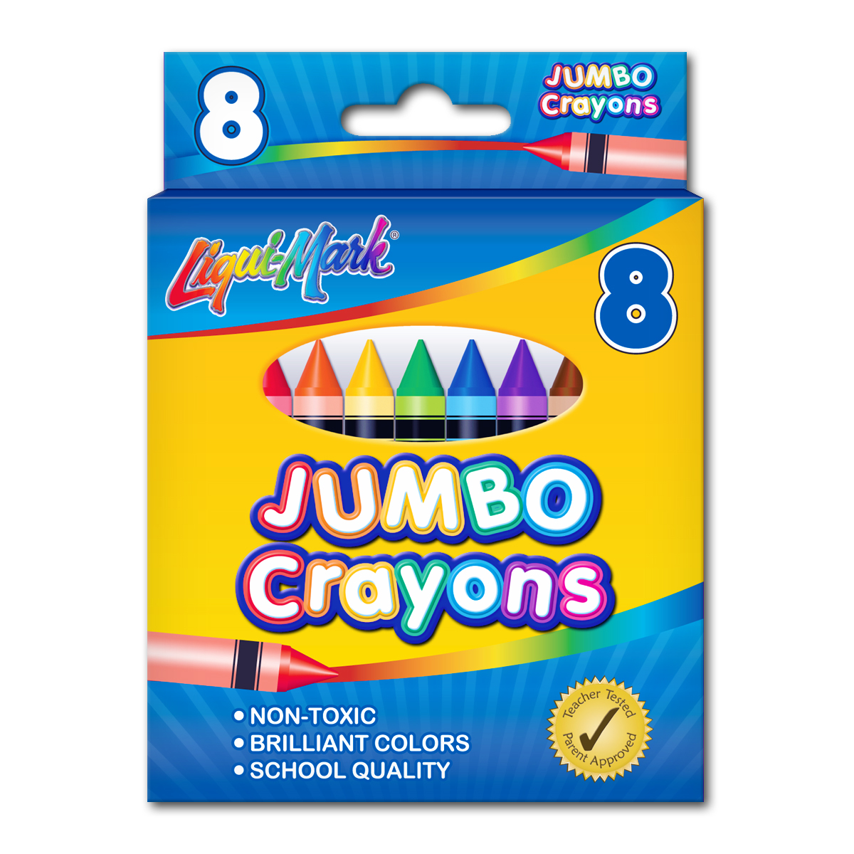 Wholesale Jumbo Crayon in 8 Pack - DollarDays