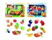 Fruits and Vegetables Food Cutting Playsets, Two Assorted