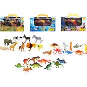 Toy Animals - Carrying Case, Assorted Animal Kingdoms