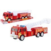 Friction Powered Fire/Rescue Trucks - 15.7", Lights & Sound