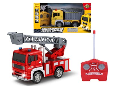 Rescue and Construction Trucks, Remote-Control - 7.25"