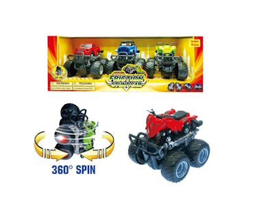 Friction Monster Trucks, 4.5" - 3 Piece Sets