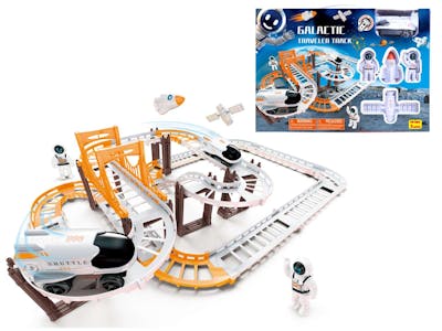 Space Traveler Coaster Tracks with Astronauts and Accessories