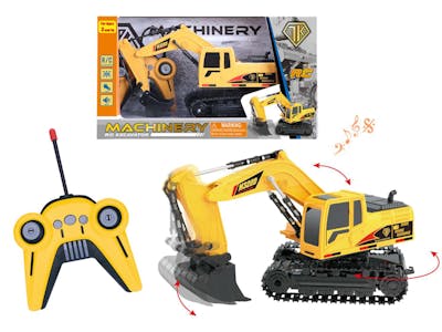 Remote Control Construction Excavator Rotating Trucks, 10.6"