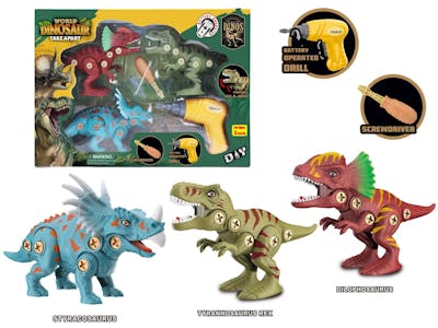 Take Apart Dinosaur Playsets, 6 Piece