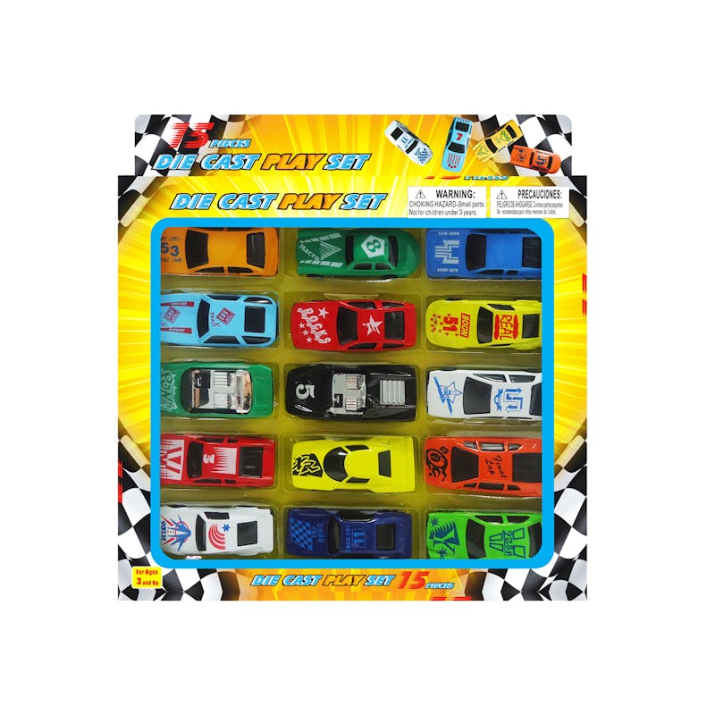 Diecast Car Collection (15 Piece Set)
