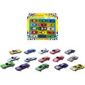 Diecast Car Playsets - 15 Pieces, Assorted, 2.5"