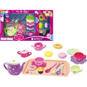 Kitchen Tea Play Sets - 22 Pieces, Assorted Colors, Ages 3+