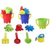 Sand Bucket Play Sets - 7 Accessories