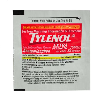 Tylenol&reg; Extra Strength Packets - 2 Caplets