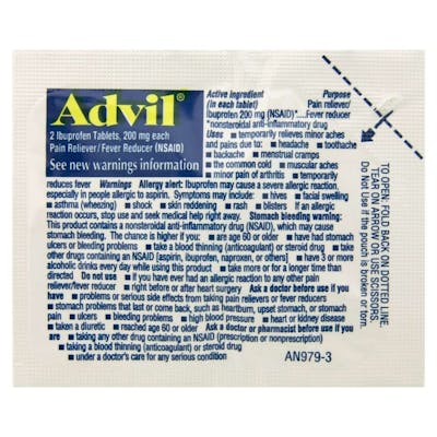 Advil&reg; Packets - 2 Tablets