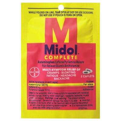 Midol&reg; Complete Packets - 2 Caplets