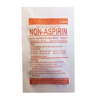 Extra Strength Non-Aspirin, 500 mg, 2pk
