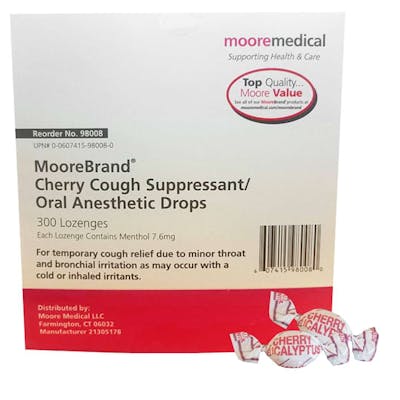 Cherry Eucalyptus Cough Suppressant Drops