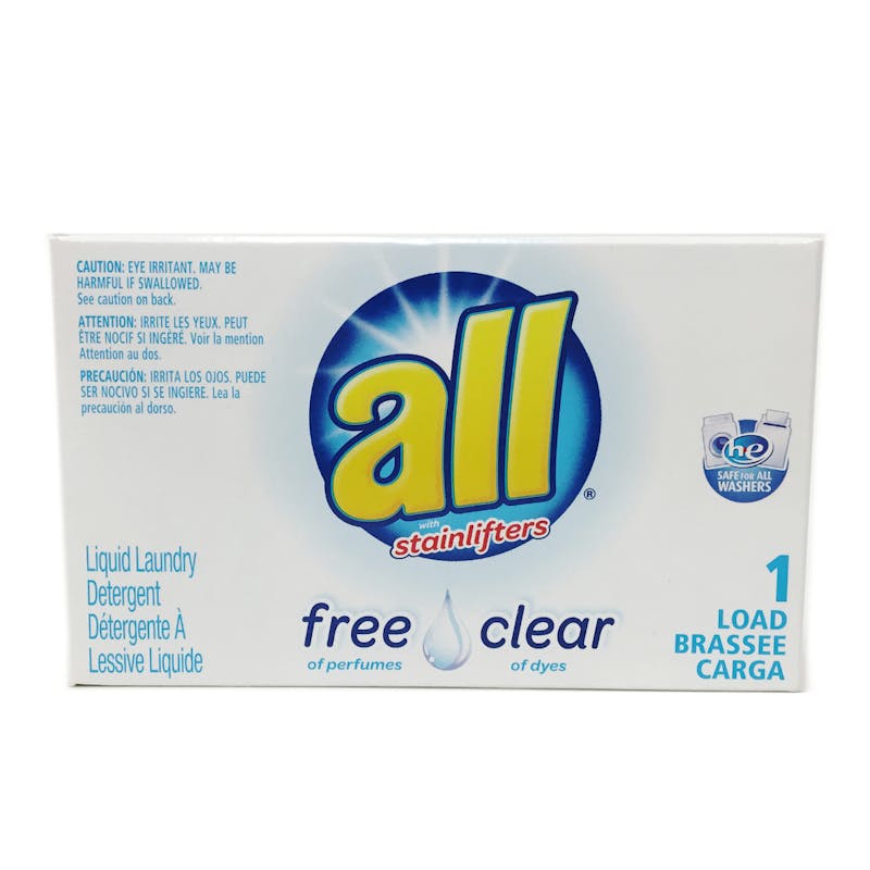 all® with Stainlifters Free and Clear 1 Load box