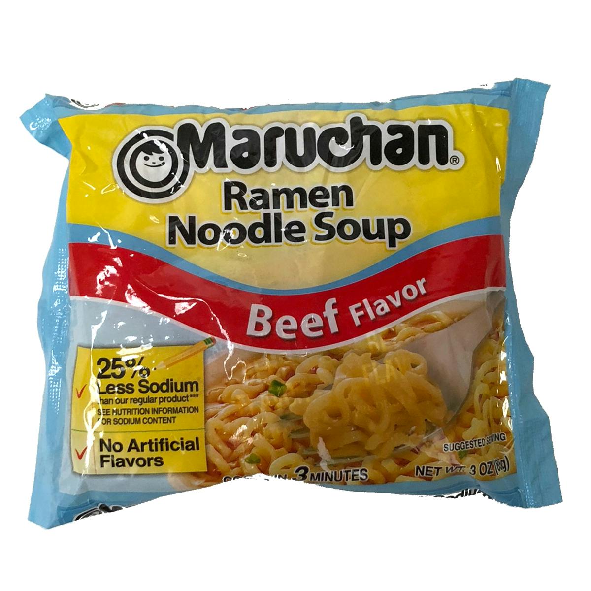 Wholesale Beef Flavor Ramen Noodle Soup 3 oz packet (SKU 2282343