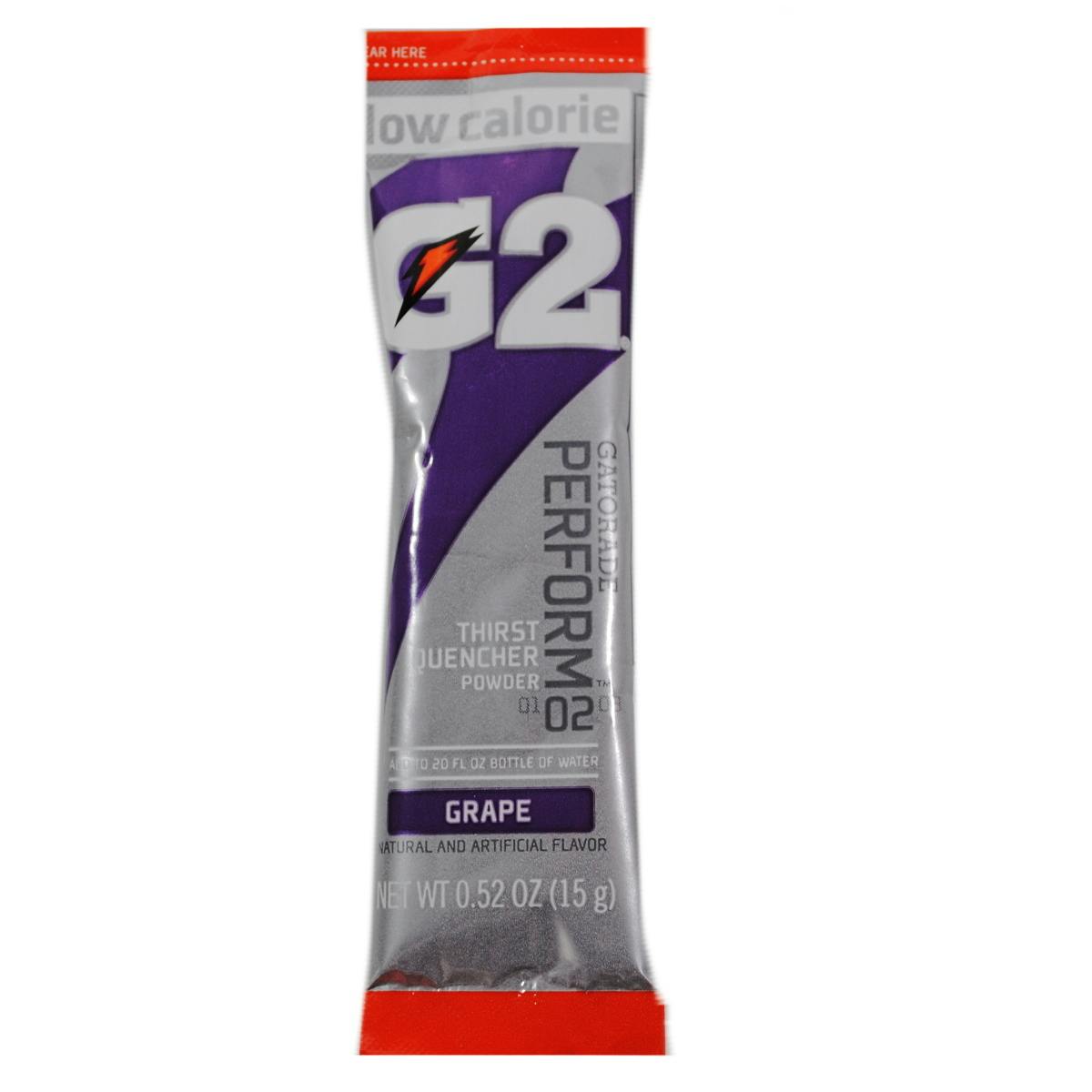 Wholesale Gatorade Perform 02 Powder Packet G2 Grape (SKU 697734