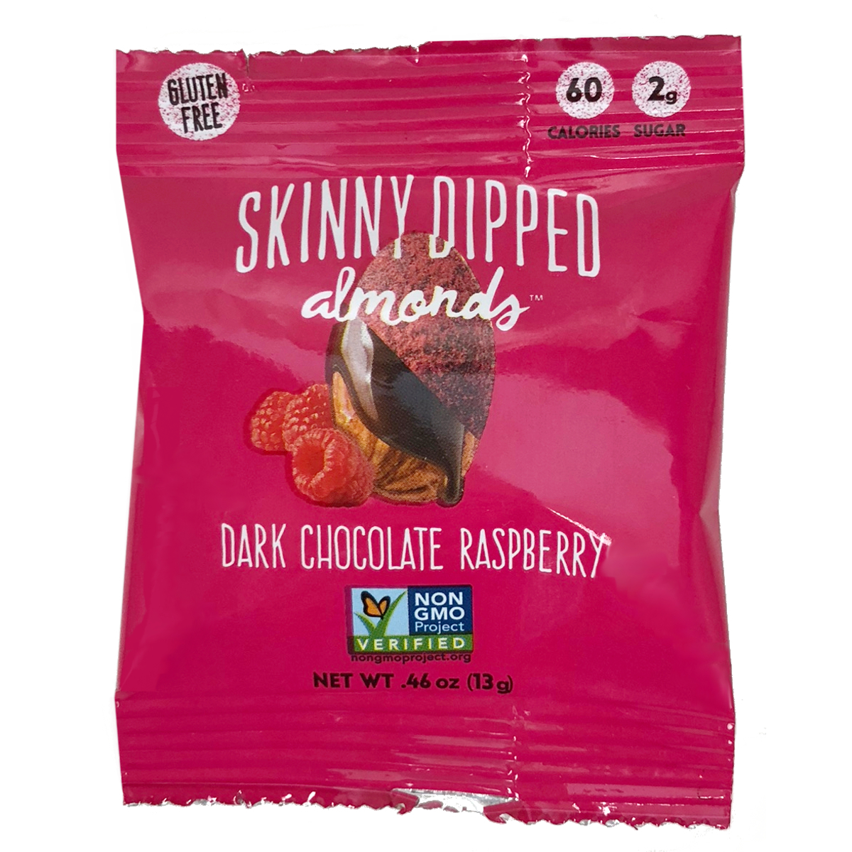 Wholesale Skinny Dipped Almonds Dark Chocolate Raspberry 0.46 oz (SKU