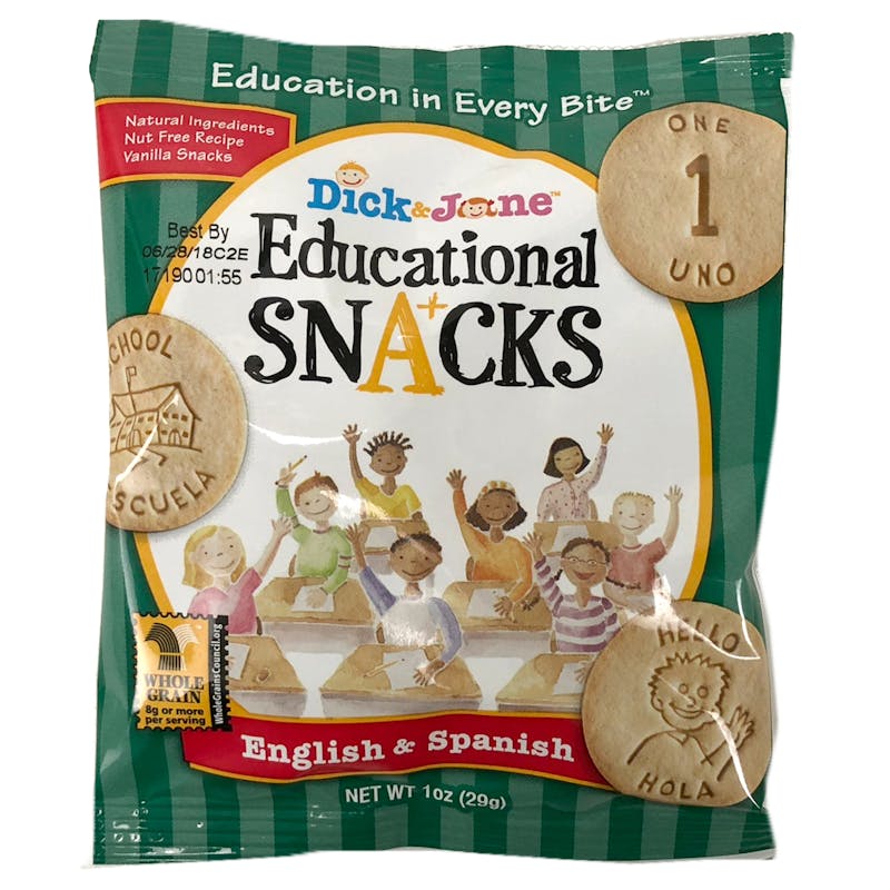 Educational Snacks English & Spanish 1 oz bag