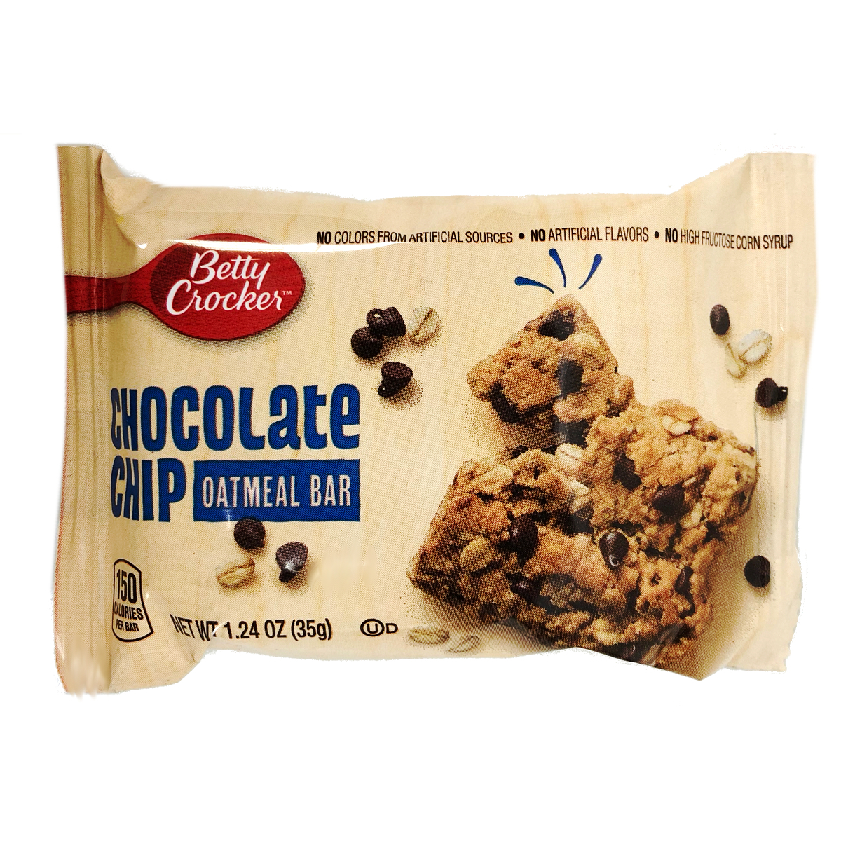 Wholesale Betty Crocker Chocolate Chip Oatmeal Bar 1.24 oz