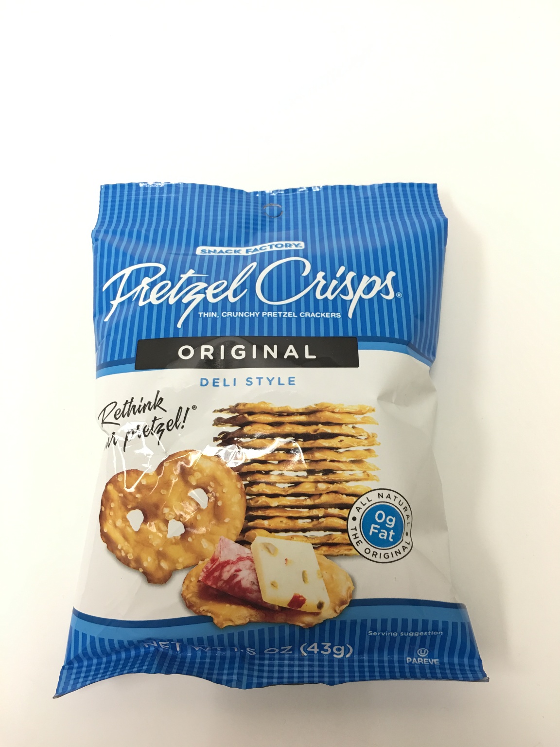 Wholesale Pretzel Crisps Original Deli Style 1.5 oz DollarDays