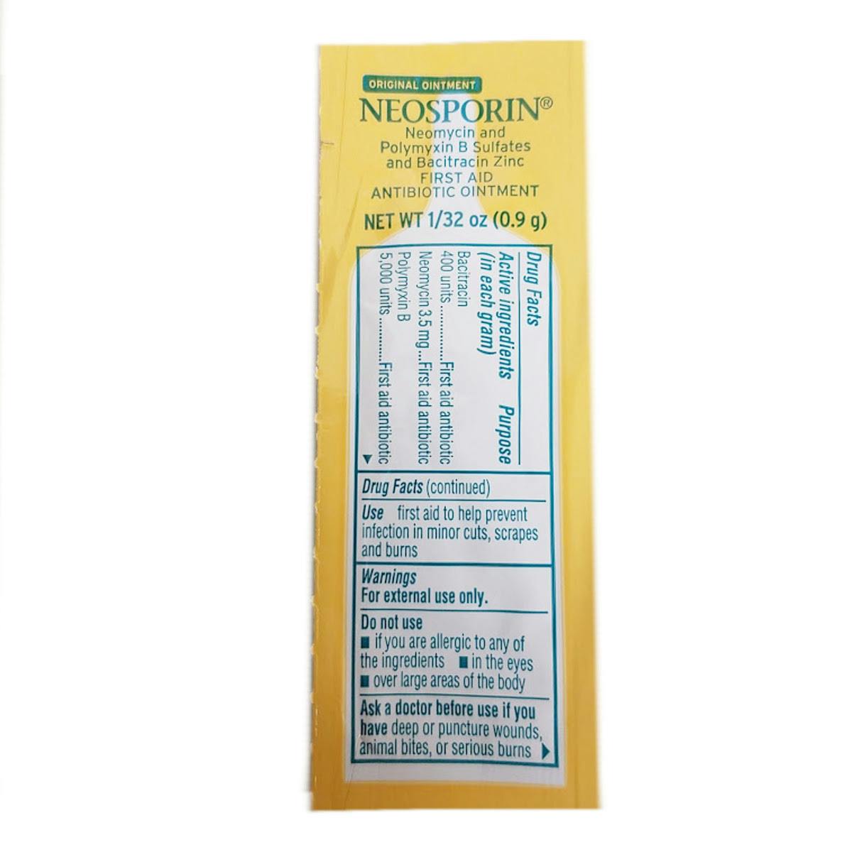Wholesale Neosporin Ointment 0.32 oz packet (SKU 362573) DollarDays