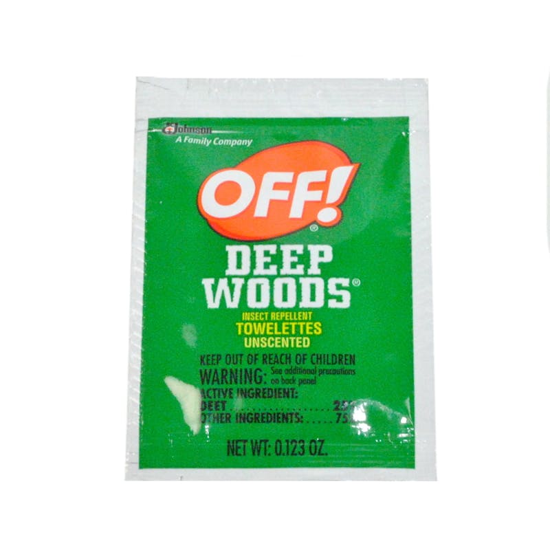 OFF!® DEEP WOODS® Insect Repellent Towelettes - Unscented