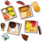 Melissa & Doug Wooden Toy Food - Food Groups, 20 Pieces, Ages 3+