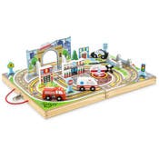 Melissa & Doug Portable Town Playset - 18 Pieces