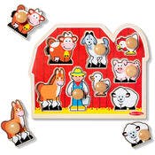 Melissa & Doug Jumbo Knob Puzzles - Farm Animals