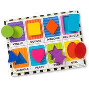 Melissa & Doug Shapes Puzzles - 8 Pieces, Ages 2+