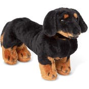 Melissa and Doug Stuffed Dachshund Toys - Brown, Black, Ages 3+