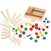Melissa & Doug Construction Toy Sets - Wood, Ages 4+