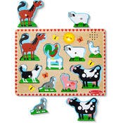 Melissa & Doug Sound Puzzles - Farm Animals, 8 Pieces