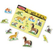 Melissa & Doug Peg Puzzles - Pets, Sound Effects, Ages 2+